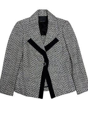 CARLISLE Tweed Blazer Jacket Luxury Designer Business Casual Coat Womens 2